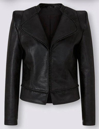 Lederimitat blazer von heine - lederimitat-blazer,